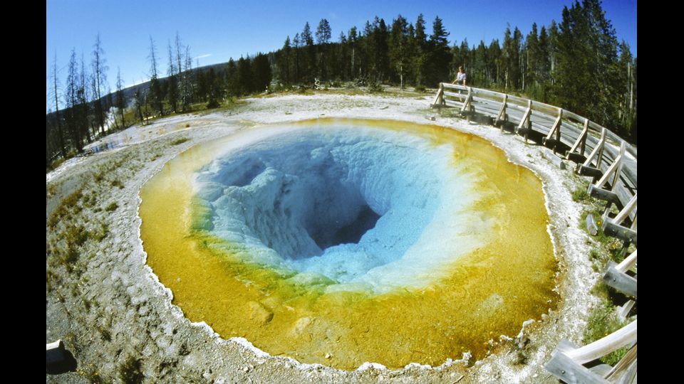 Il Parco nazionale di Yellowstone, in Usa (Afp)