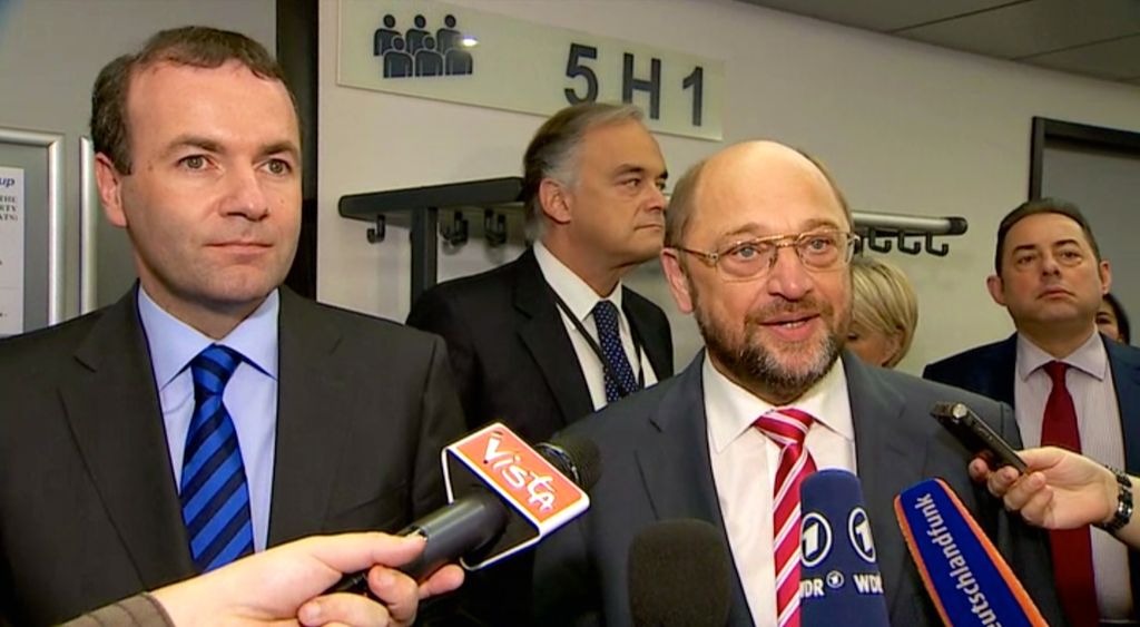 &nbsp;manfred weber e martin schulz