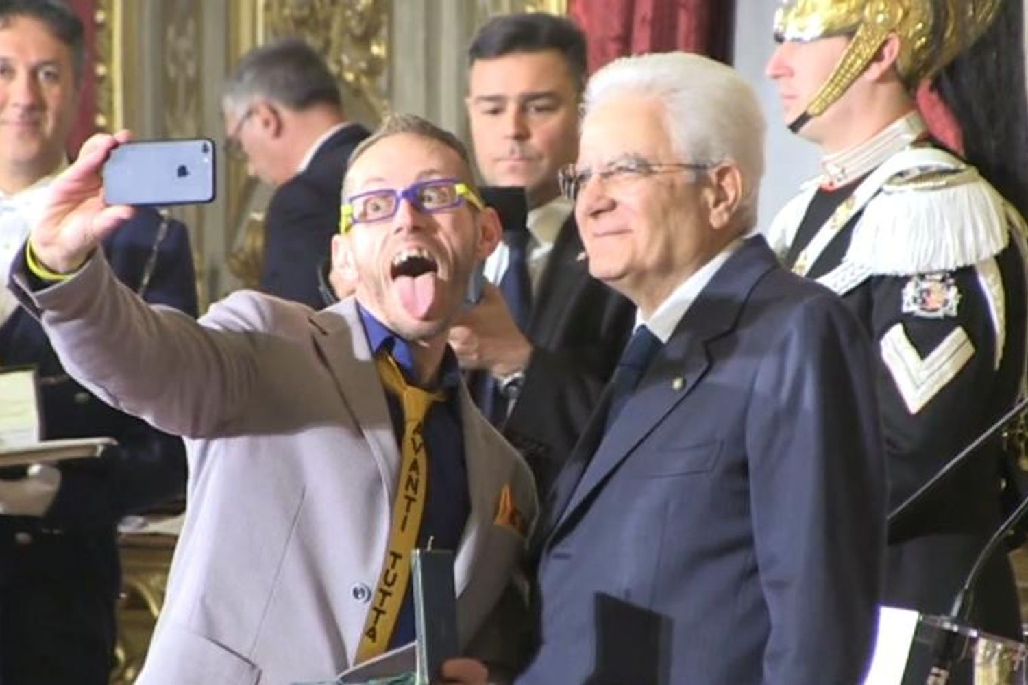 selfie Mattarella&nbsp;