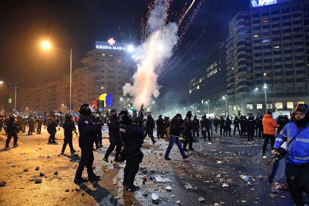 &nbsp; Proteste in Romania (Afp)
