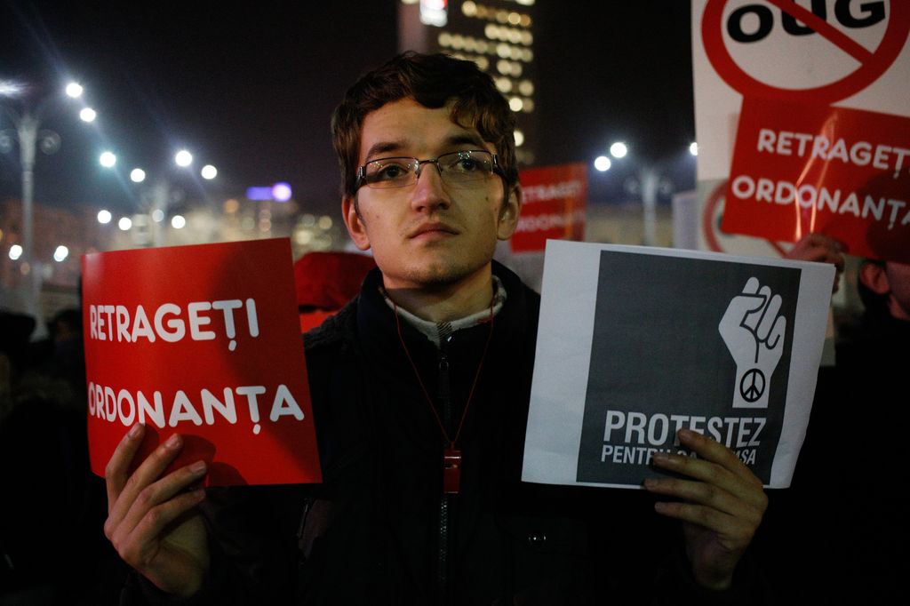 &nbsp; Proteste in Romania (Afp)