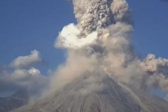 &nbsp;vulcano in eruzione Messico