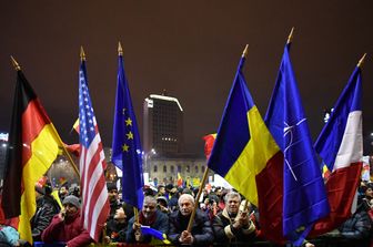 &nbsp;Romania proteste a Bucarest contro governo (Afp)