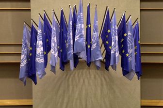 &nbsp;Bandiere Ue Unione europea (Afp)