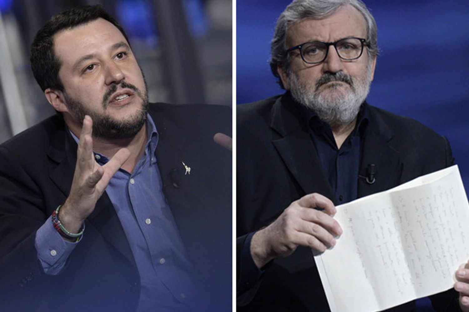 Matteo Salvini e Michele Emiliano&nbsp;