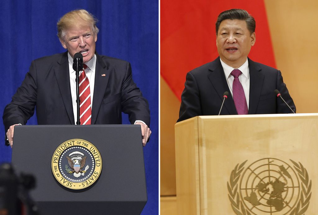 Donald Trump e Xi Jinping&nbsp;