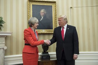&nbsp;Trump May (Afp)