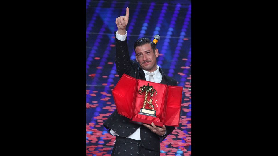 Francesco Gabbani, primo classificato al Festival di Sanremo  &nbsp;
