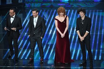 Carlo Conti, Francesco Gabbani, Fiorella Mannoia, Ermal Meta (Agf)&nbsp;