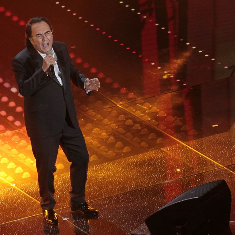 Al Bano al Festival di Sanremo (Afp)&nbsp;