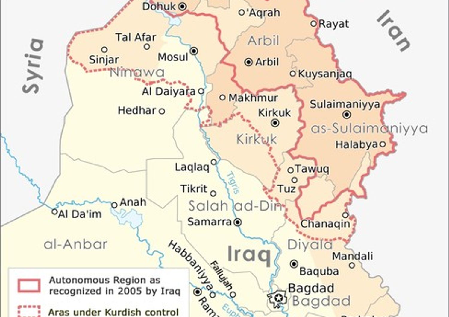regione autonoma Kurdistan&nbsp;