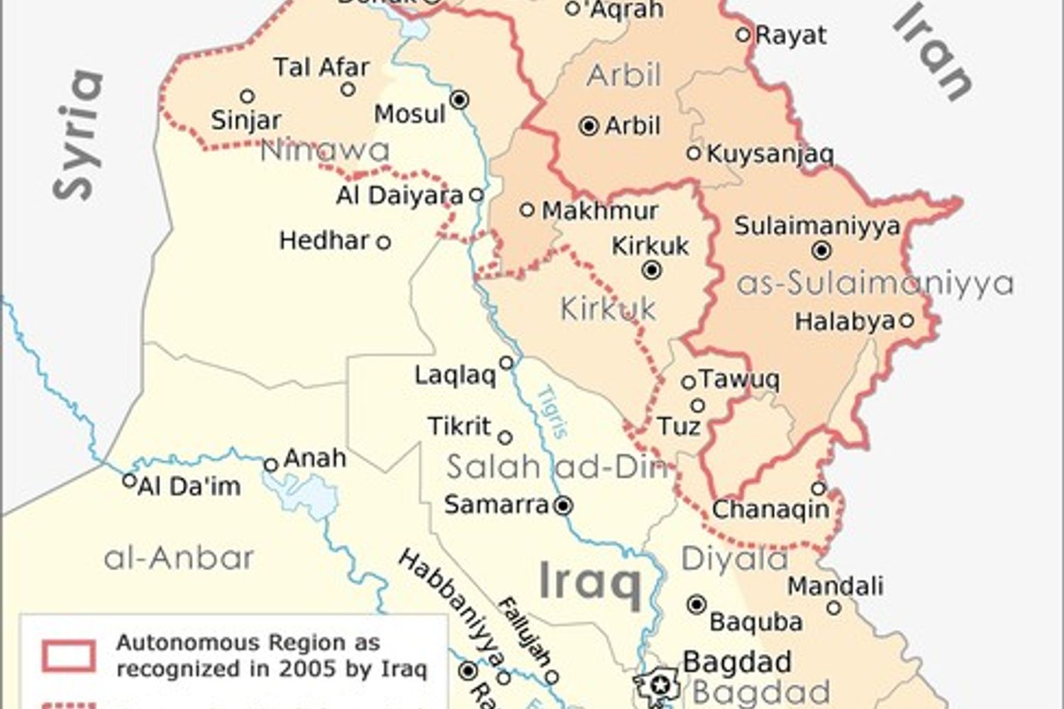 regione autonoma Kurdistan&nbsp;