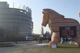 &nbsp;Strasburgo - proteste contro CETA (AgenziaVista)