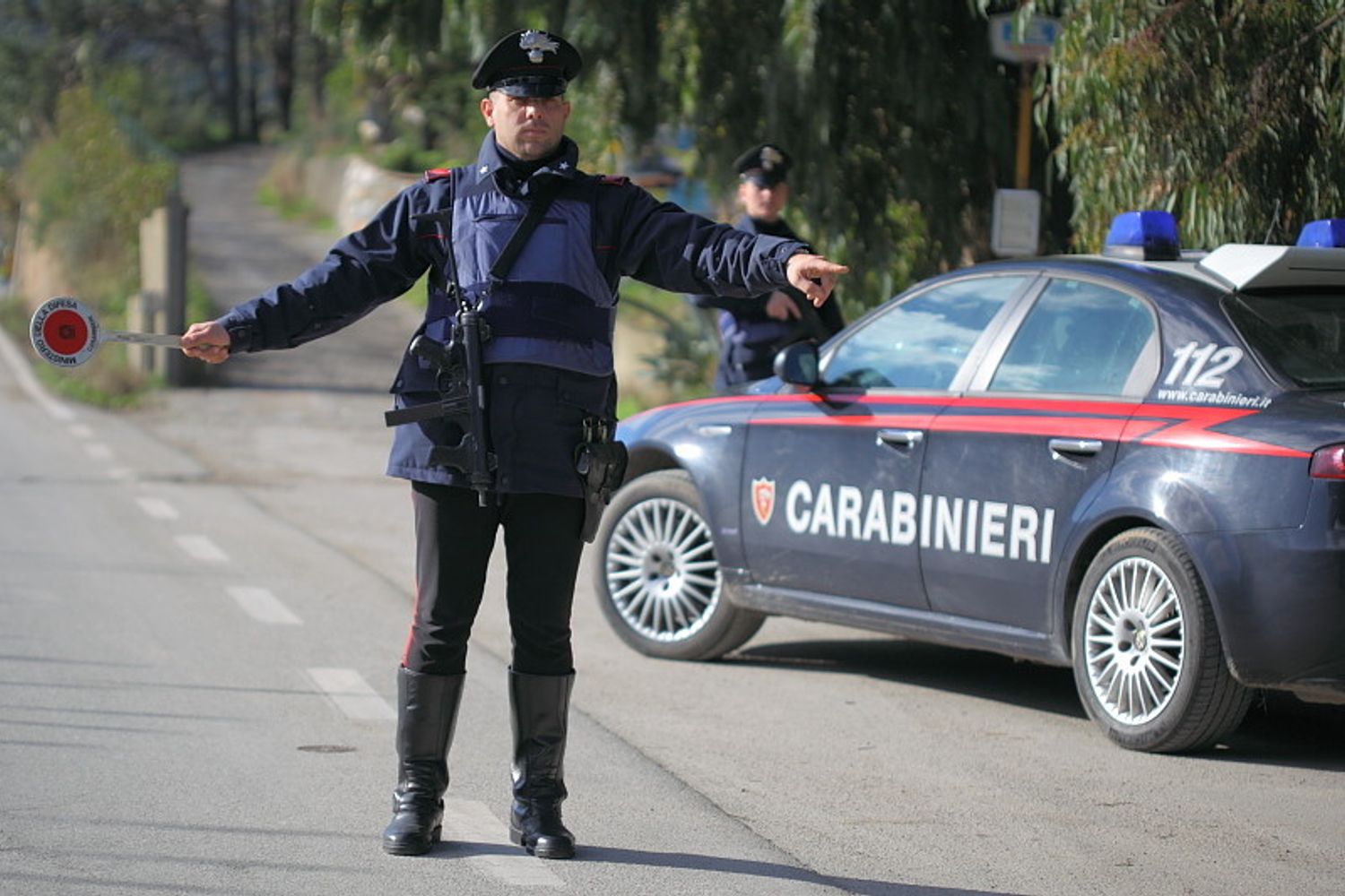 Una pattuglia dei carabinieri