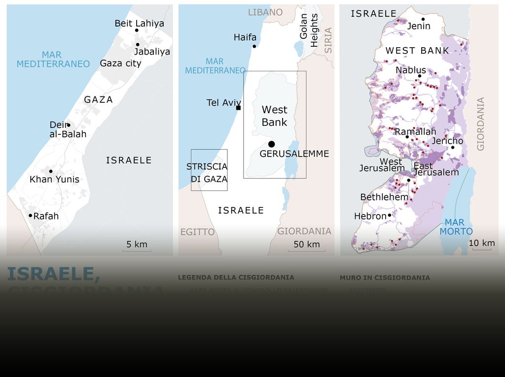 israele cisgiordania gaza&nbsp;