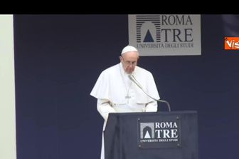&nbsp;Papa Francesco a Roma Tre (AgenziaVista)