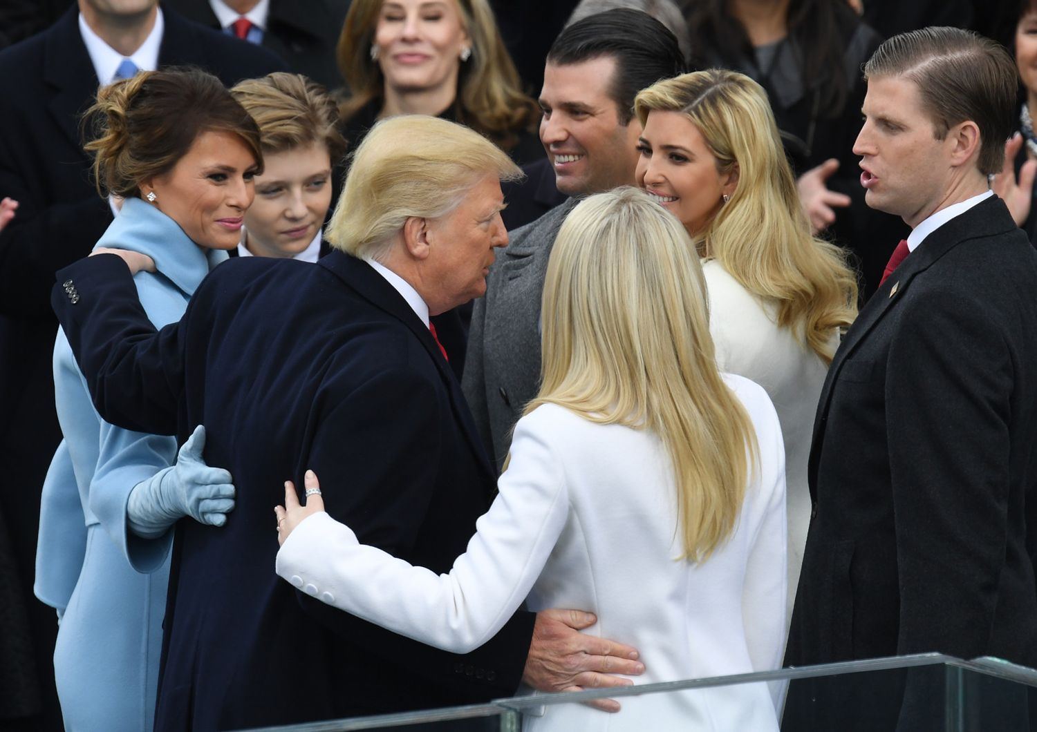 Donald Trump e la famiglia (Afp)&nbsp;
