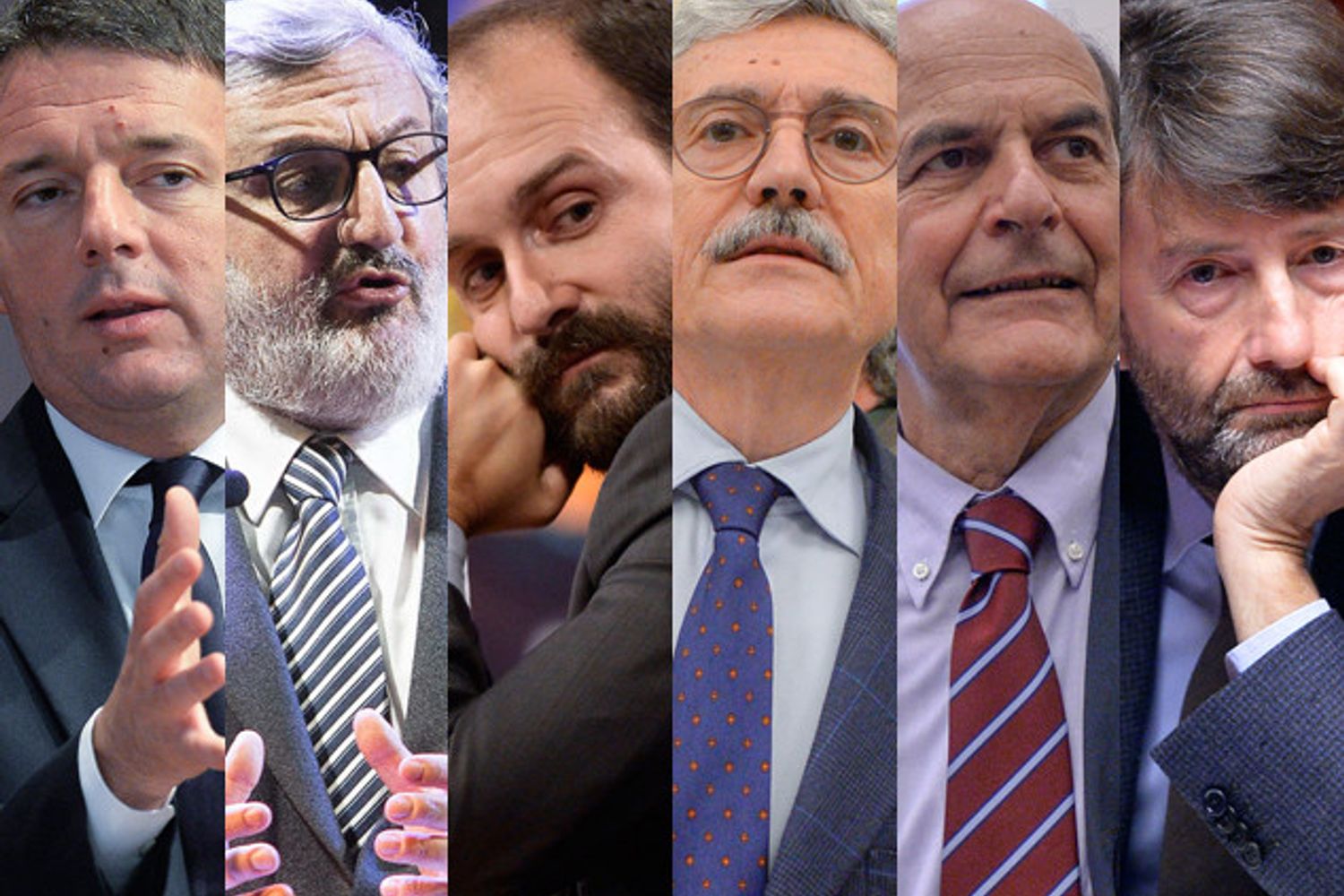 renzi emiliano dalema orfini bersani franceschini&nbsp;