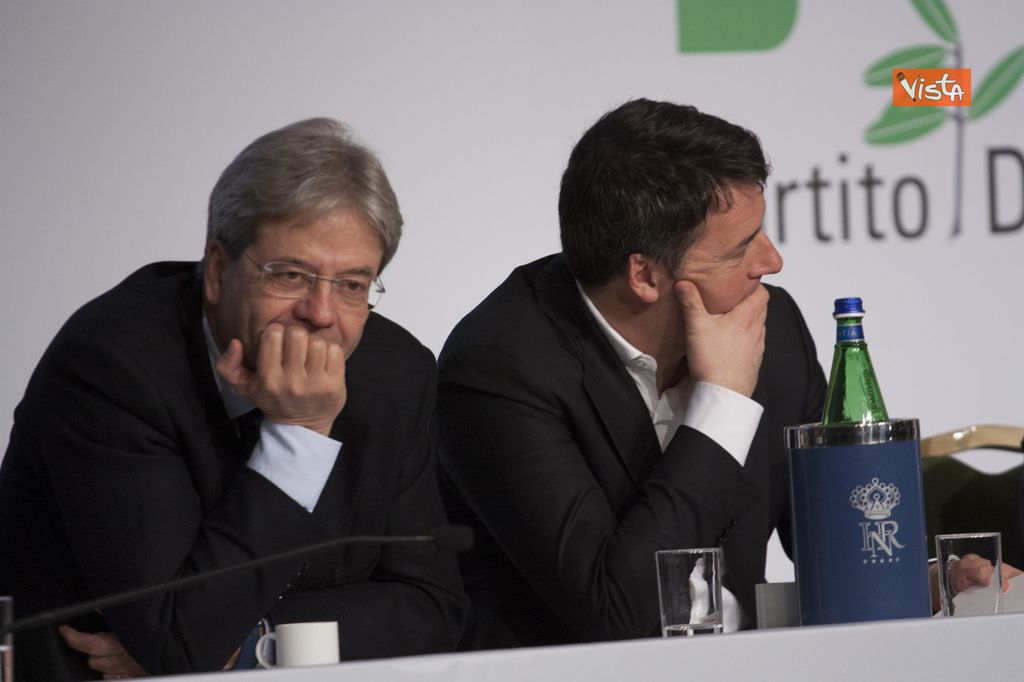 &nbsp; Il Presidente del Consiglio Gentiloni e Matteo Renzi