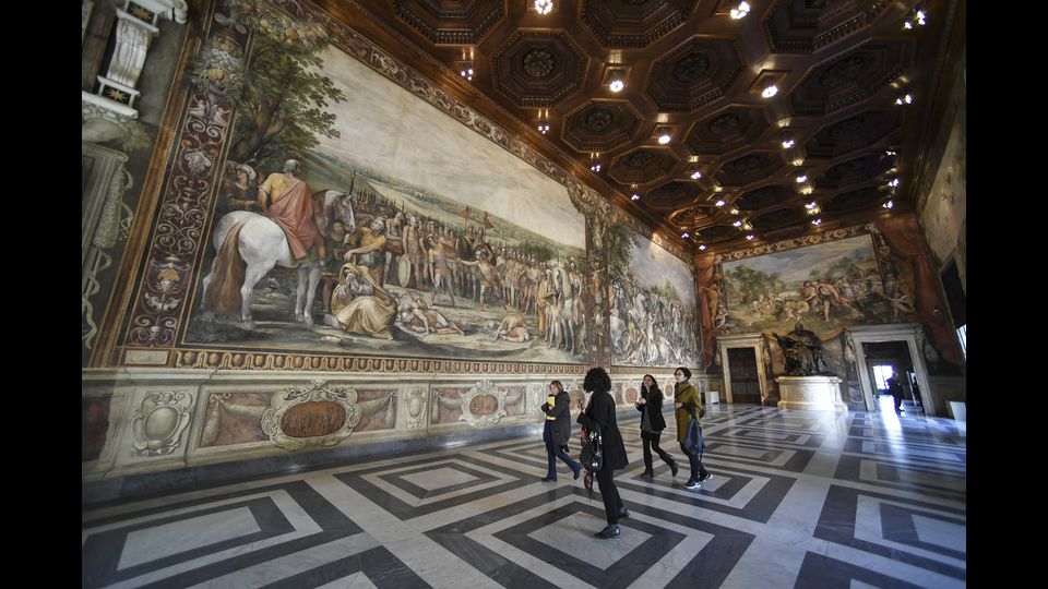 &nbsp;Presentazione, ai Musei Capitolini, del restauro della Sala degli Orazi e Curiazi, con gli affreschi dipinti dal Cavalier d'Arpino fra il 1597 e il 1619