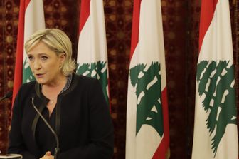 &nbsp;Marine Le Pen in Libano (Afp)