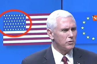 Gaffe al vertice Usa-Ue, nella bandiera statunitense una stella in pi&ugrave;&nbsp;