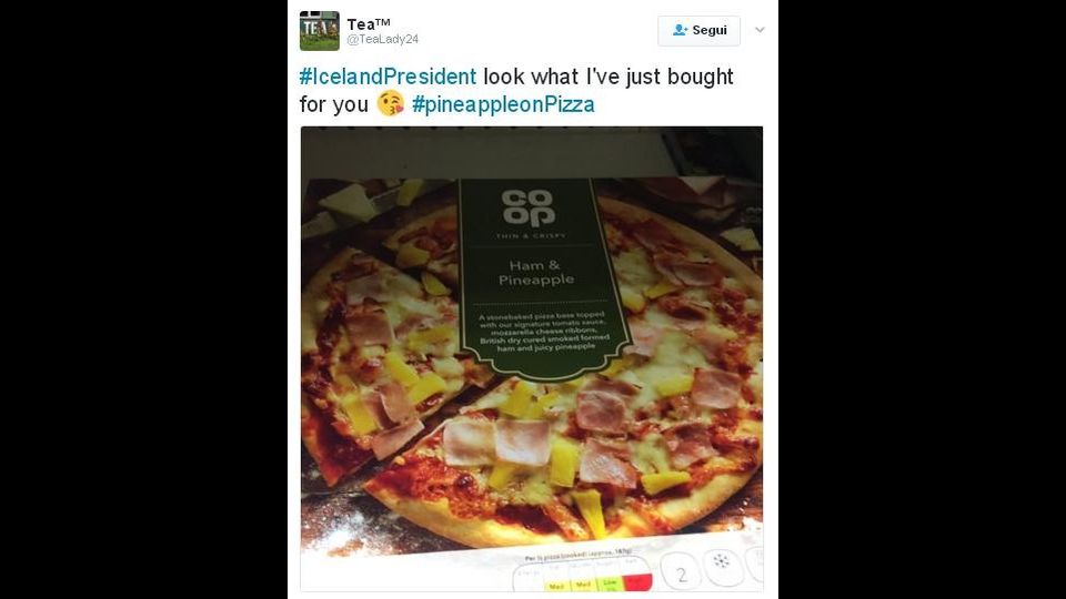 Presidente dell'Islanda, guarda cosa ho appena comprato per te