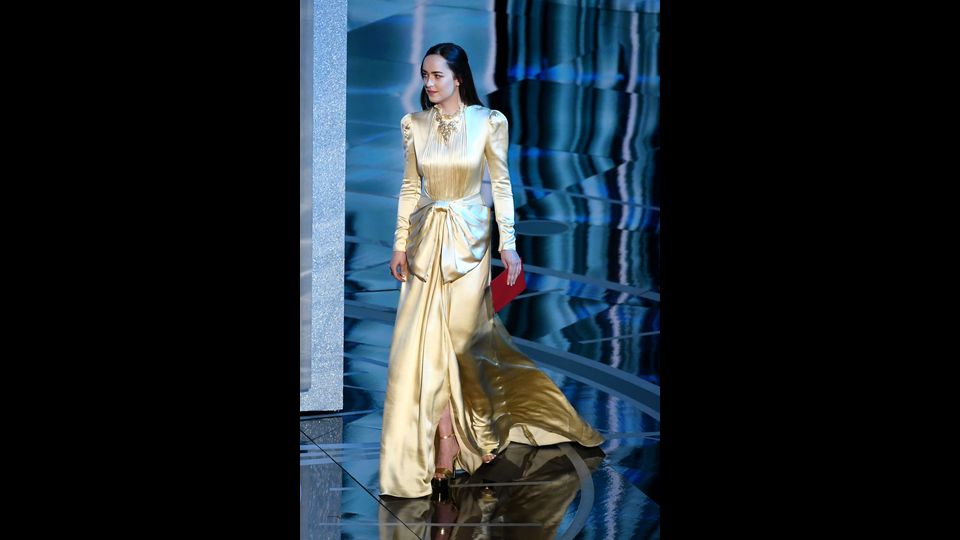 Dakota Johnson in Gucci (Afp)