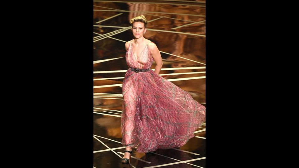 Scarlett Johansson in Alaia (Afp)