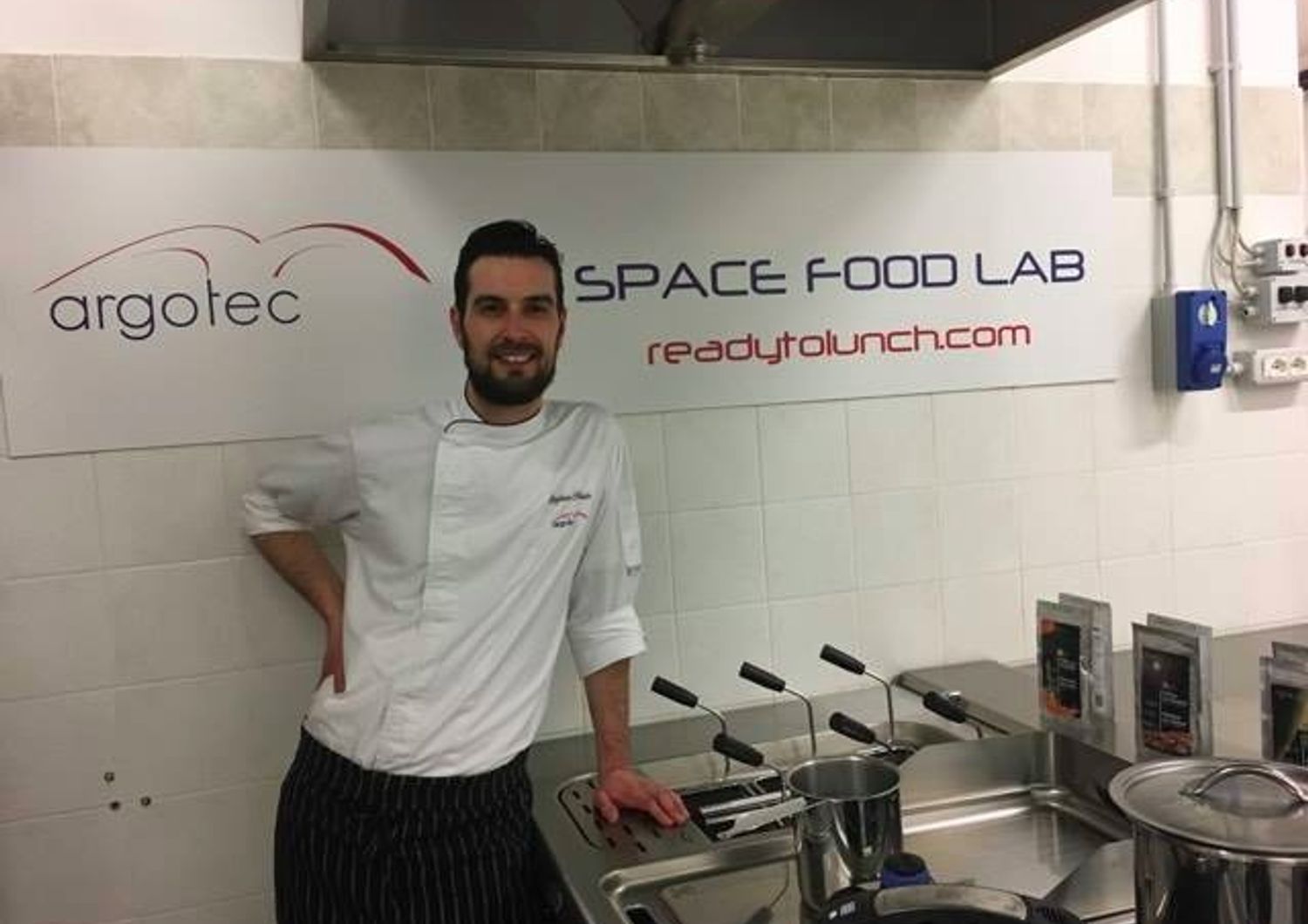 Chef Stefano Polato, responsabile dello Space Food Lab di Argotec