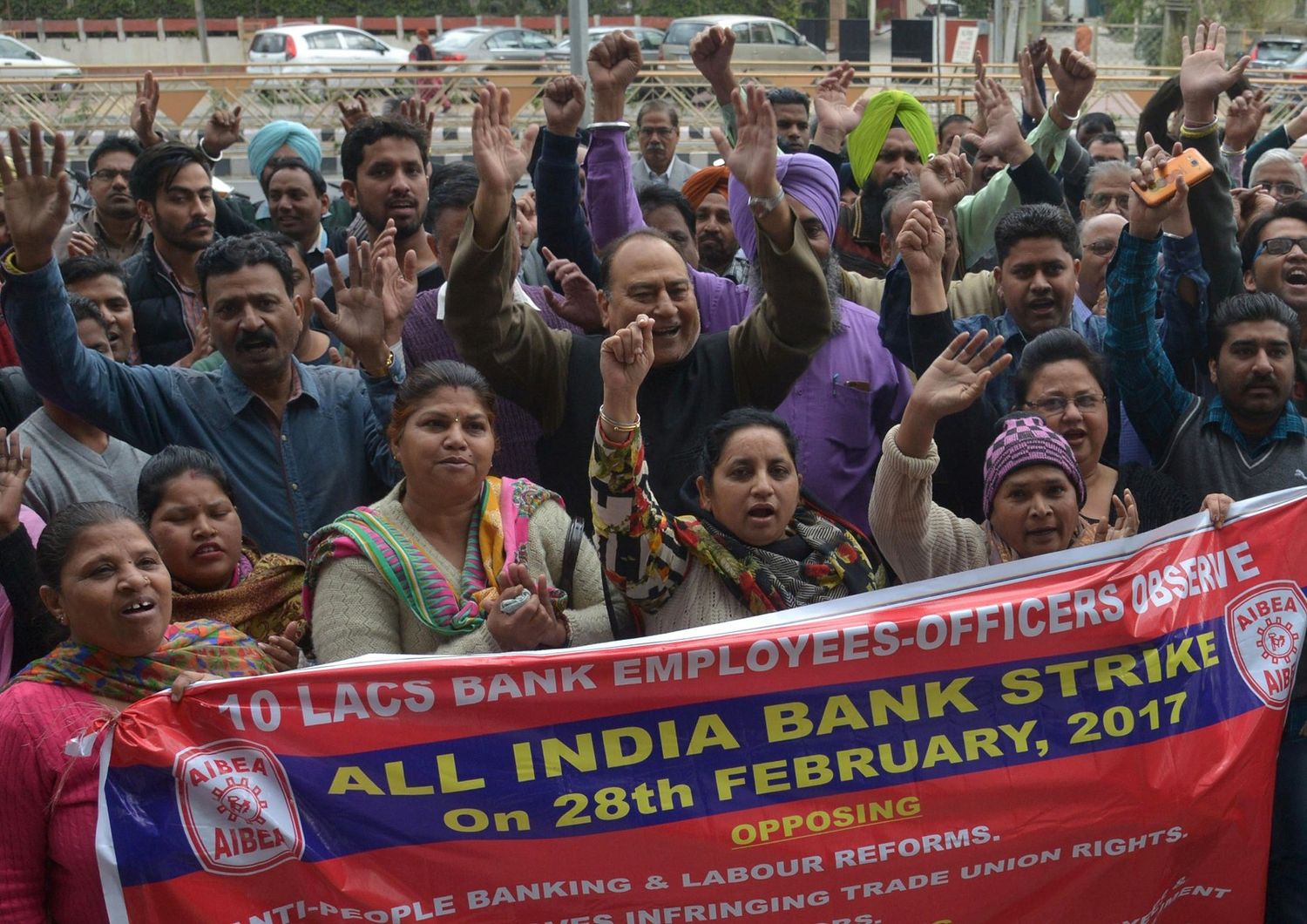 &nbsp;sciopero banche India (Afp)