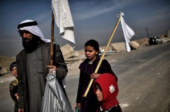 &nbsp;Civili in fuga da Mosul