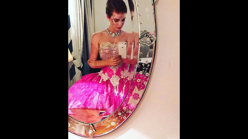 &nbsp;&quot;Carnevale da principessa&quot;&nbsp;al Ballo del Doge di Venezia. Bebe si maschera da Maria Antonietta