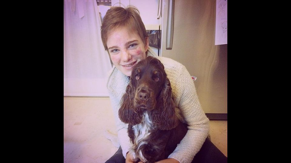 &nbsp;Bebe Vio con il suo cane Taxi