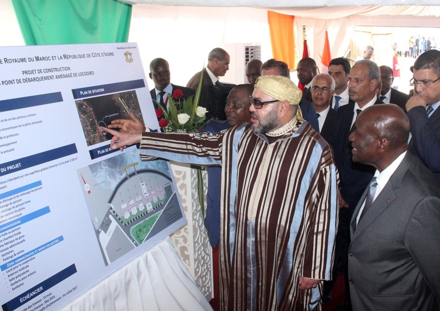 visita re Marocco Mohamed VI ad Abidjan, Costa d'Avorio (Afp)