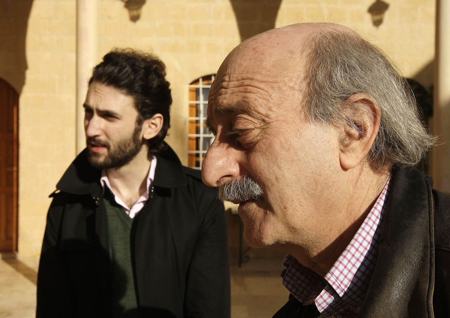 &nbsp;Taymour Jumblatt e Walid Jumblatt (Afp)