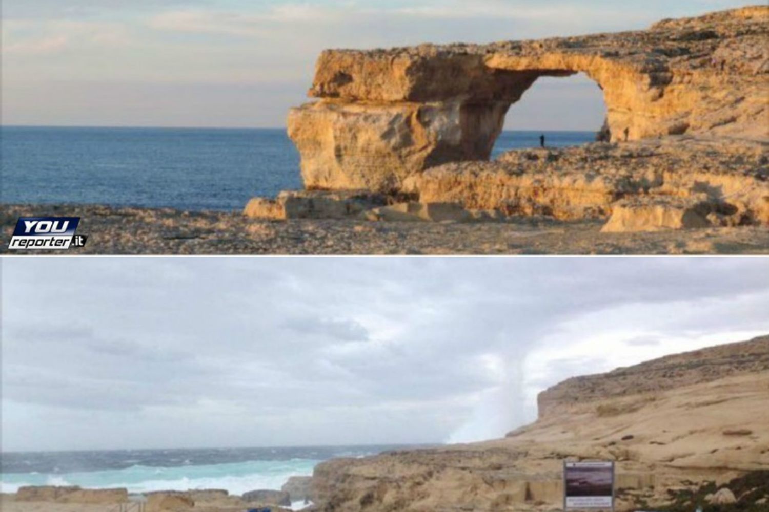 &nbsp;Azure Window dopo crollo (youreporter)