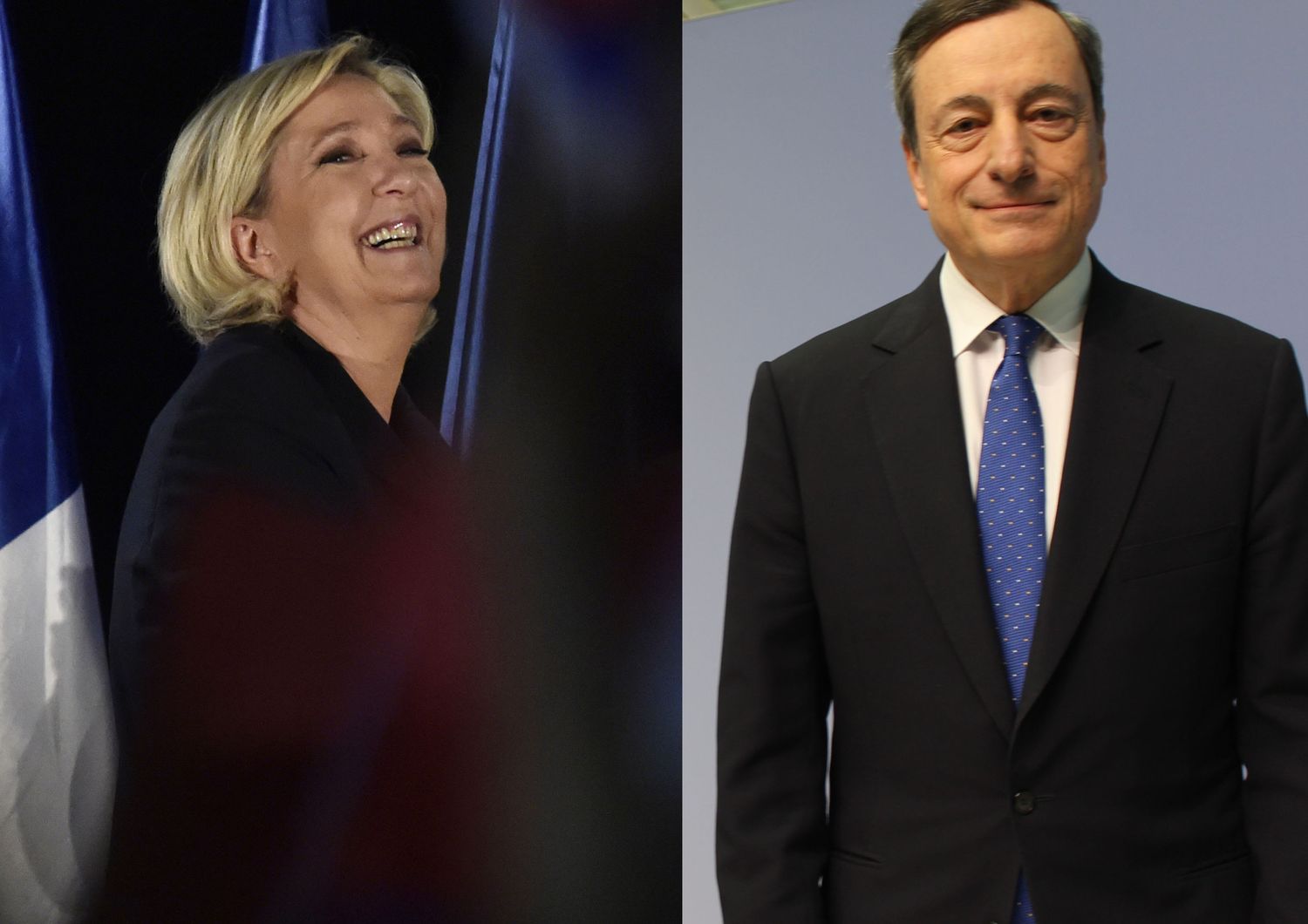&nbsp;Le Pen Draghi