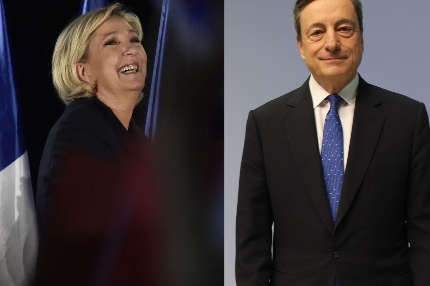 &nbsp;Le Pen Draghi