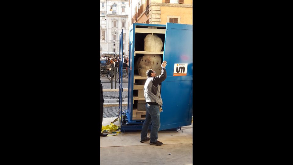 L'opera &egrave; stata portata a Palazzo Madama dopo una delicatissima operazione di trasloco
