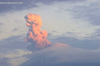 &nbsp;Messico, eruzione del vulcano&nbsp;Popocatepetl (Afp)