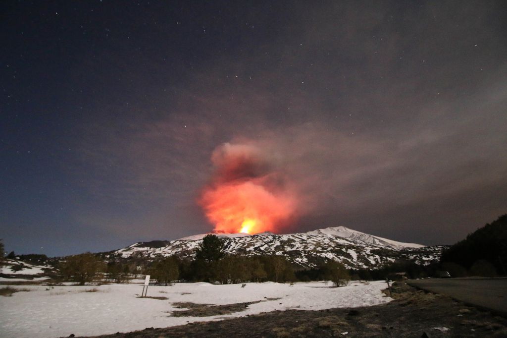 Eruzione del vulcano Etna (afp)