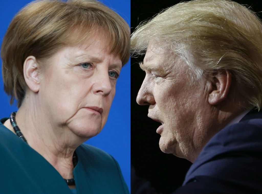 &nbsp;Merkel Trump
