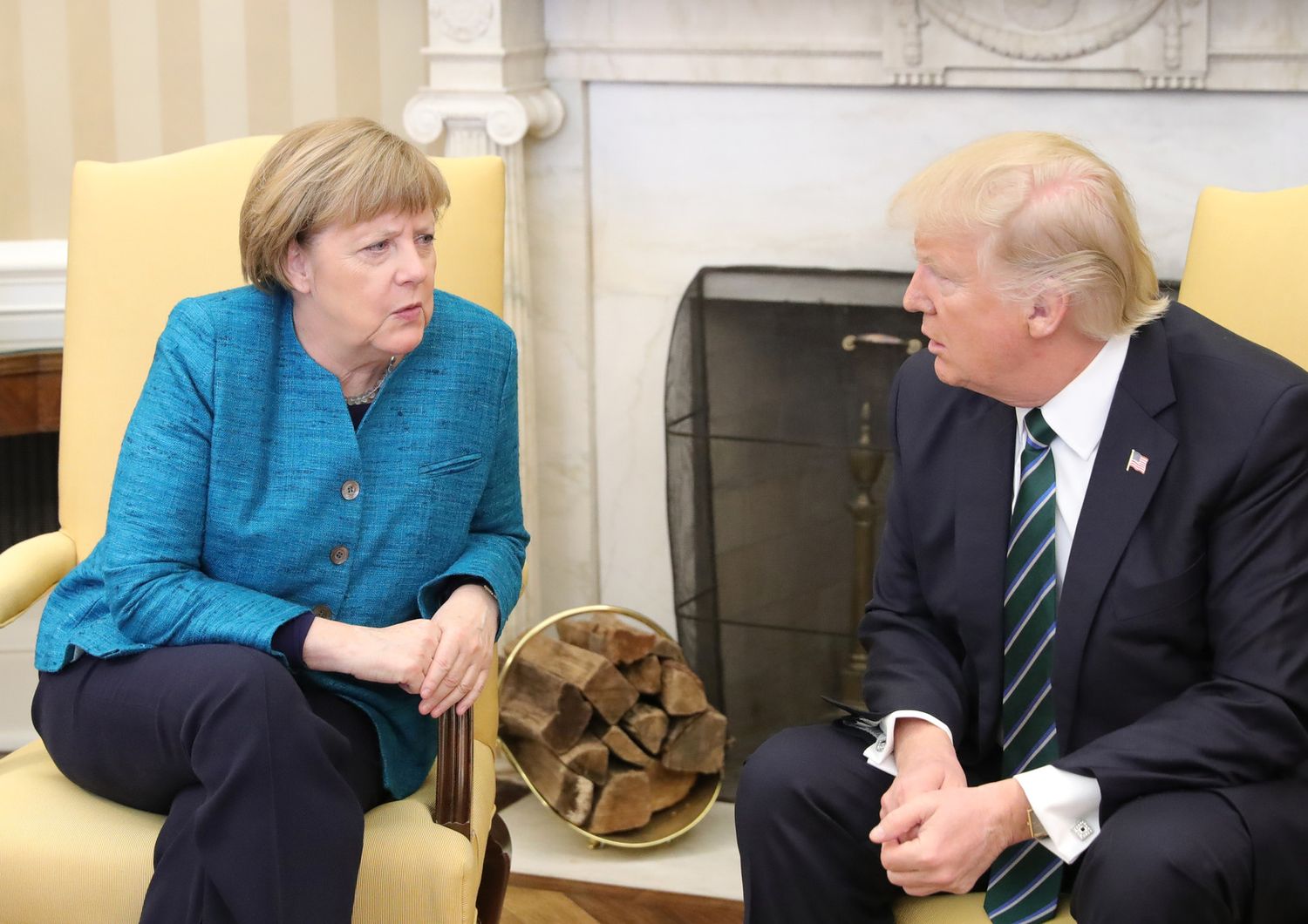 &nbsp;Merkel Trump (Afp)
