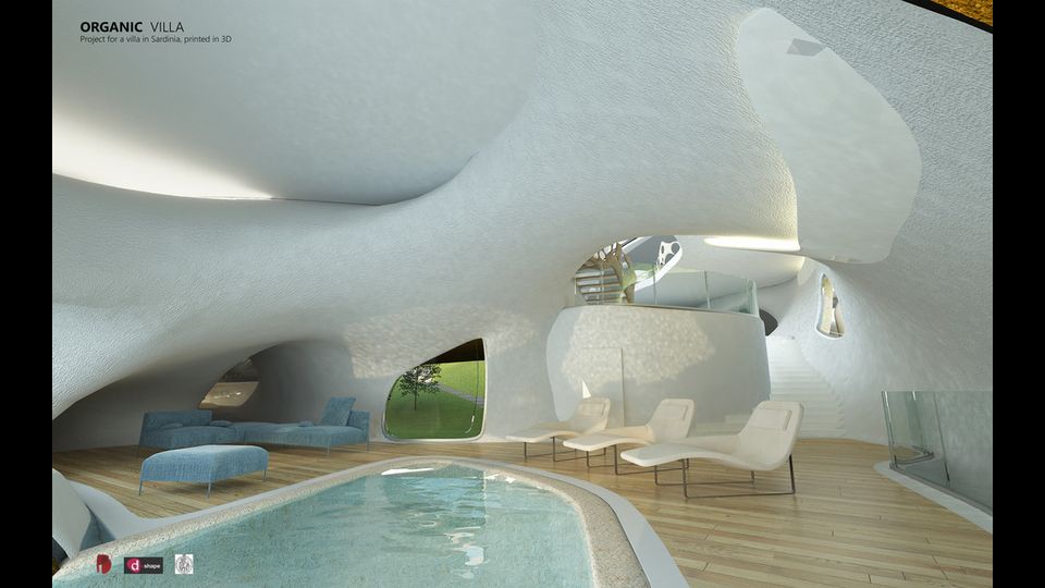 &nbsp;&nbsp;Il progetto di Enrico Dini di una villa stampata in 3D
