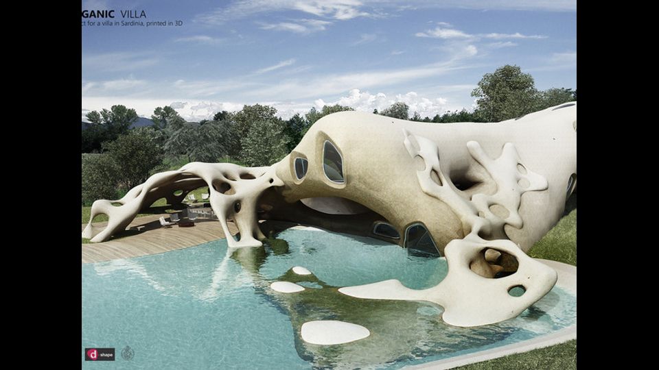 &nbsp;&nbsp;Il progetto di Enrico Dini di una villa stampata in 3D