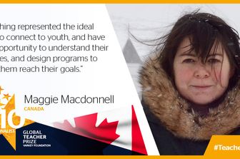 Maggie Mac Donnell &egrave; la Global Teacher 2017