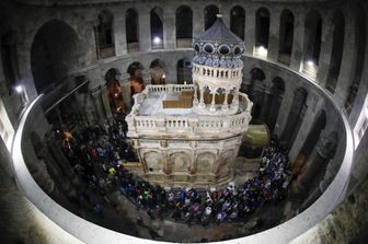 &nbsp;Tomba di Ges&ugrave;,&nbsp;Chiesa del Santo Sepolcro nella Citt&agrave; Vecchia di Gerusalemme (Afp)