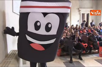 Maratona Roma, la mascotte in Campidoglio