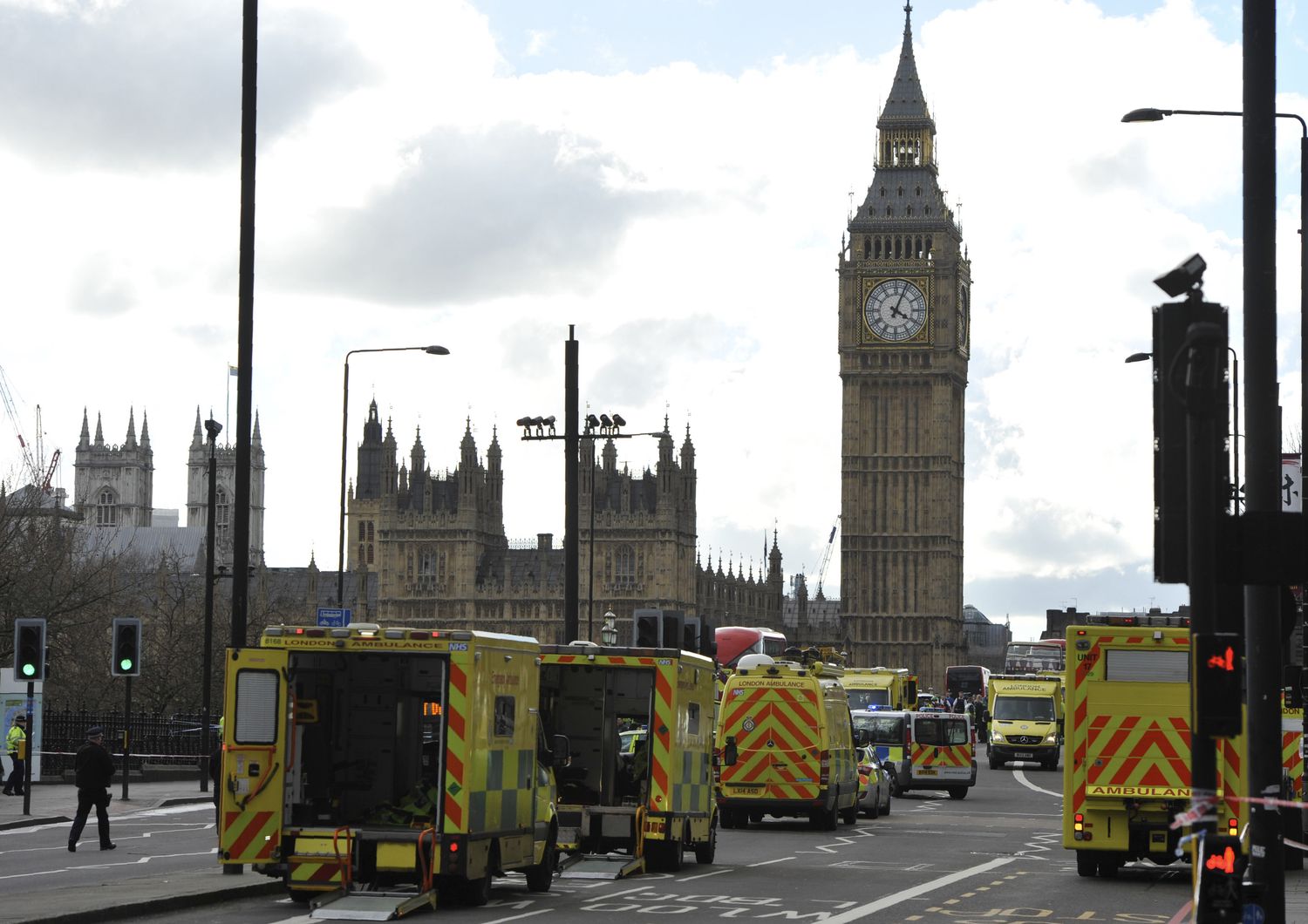&nbsp;Attentato Londra ambulanze polizia (Afp)